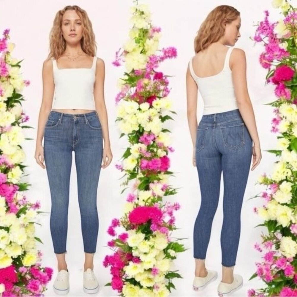 Mother The Looker Ankle Fray in Color Girl Crush Comfort Capsule Summer 28